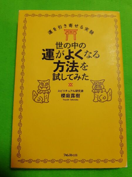 世の中の運がよくなる方法を試してみた ／櫻庭露樹 著