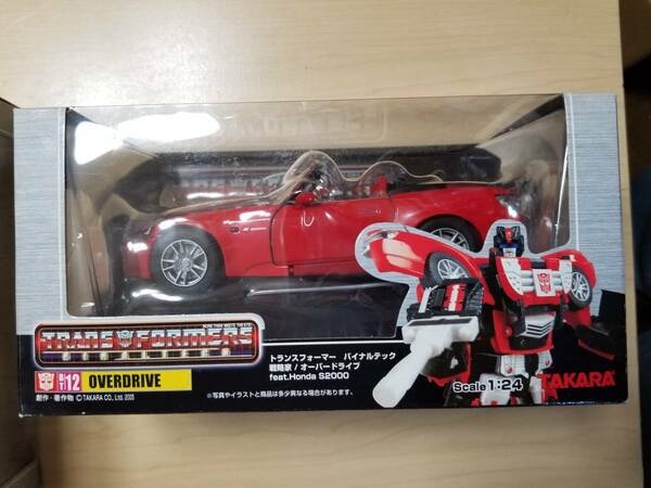 正規品 トランスフォーマー バイナルテック 12 オーバードライブ feat.ホンダ・S2000 超合金 Transformers OVERDRIVE Honda S2000 Figure