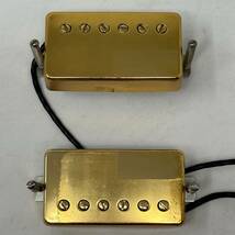 動作品 セイモア ダンカン SH-1 & SH-4 ゴールドカバー ピックアップ ハムバッカー Seymour Duncan セット_画像2