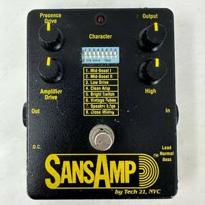 動作品 Tech21 SANSAMP アンプシュミレーター プリアンプ 初期型 Classic表記なし サンズアンプ USA製