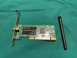 ♪BUFFALO AirStation WLI2-PCI-G54S PCIバス用 無線LANアダプタ 　アンテナ付き　USED♪