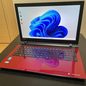 ★極上赤i7★/メモリ8GB/i7 5500U/新品SSD1TB/Windows11/T75/TR/Office2021/ブルーレイ/東芝/dynabook/TOSHIBA/高音質フルHD液晶/②