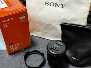 【美品・保証あり】SONY FE 20mm F1.8 G【SEL20F18G】