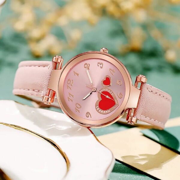【新品】レディース腕時計 ピンクゴールド 腕時計　フェミニン　ガーリー　女子力　上品　デート　アクセサリー　清楚　モテ　ピンク　