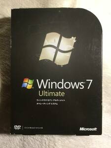 Microsoft Windows 7 Ultimate 32/64ビット 通常版2枚組 プロダクトキー付きパッケージ一式