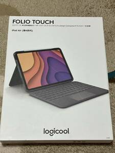【送料込み】【中古美品】 Logicool　ロジクール　ik1094BKA　iPad Air(第4世代)用キーボードケース FOLIO TOUCH