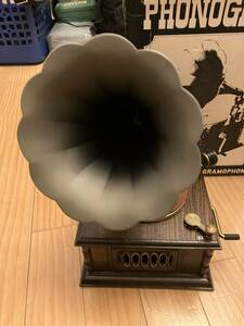 Nagaoka phone Graph 美品　アンティーク蓄音機　Model cp-101 美品　可動　レトロで可愛い蓄音機です　お部屋の飾りにおすすめ