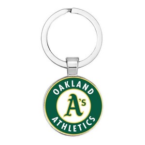 新品　MLB　オークランド・アスレチックス　野球　キーホルダー　キーリング　Oakland Athletics　グーリン