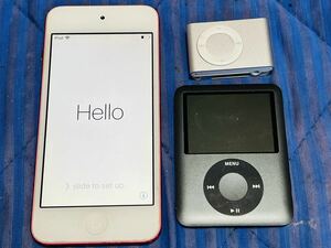 Apple iPod　nano　ナノ&シャッフル　3台セット　 