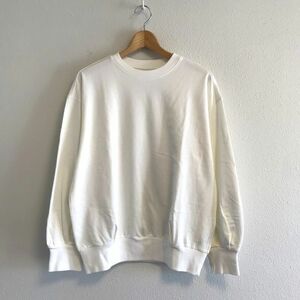 【美品】Dessin de Mode デッサンドモード タック パフスリーブ 裏毛 スウェット プルオーバー ホワイト size:1 /デッサン ド モード