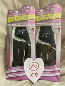  новый товар дамский для Callaway Callaway стиль женский Golf перчатка размер 20 левый 2 листов 