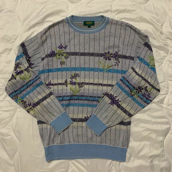 90s KENZO golf flower design knit