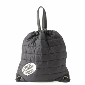 【モンクレール】Moncler　KINLY ナイロン 巾着 バックパック リュック バッグ ブラック 【中古】【正規品保証】189729