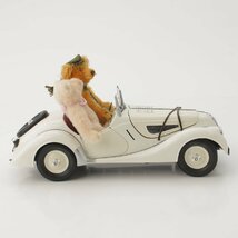 【シュタイフ】Steiff　BMWコラボ ロードスター328 ミニカー テディベア 656255 ホワイト 【中古】【正規品保証】188148_画像5