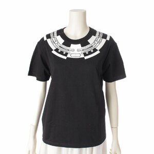 [ Hermes ]Hermes 22AW Le Tresor de Medor tops short sleeves cotton T-shirt 2H4612DU black 36 [ used ][ regular goods guarantee ]192427