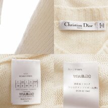 【ディオール】DIOR　18SS カシミヤ スパイダー 長袖 ニット セーター 8E24521ZE013 アイボリー 34 【中古】【正規品保証】192958_画像8