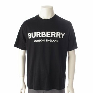 【バーバリー】Burberry　メンズ ロゴプリント コットン 半袖 Tシャツ 8026016 ブラック XS 【中古】【正規品保証】193790