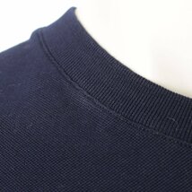 【エルメス】Hermes　23SS Hロゴ 刺繍 ポケット コットン Tシャツ ネイビー XL 【中古】【正規品保証】189372_画像8