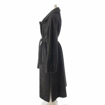 【マックスマーラ】Max mara　アルパカ混 ウール ベルト アウター コート RN73136 チャコールグレー 38 【中古】【正規品保証】193612_画像2