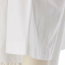 【プラダ】Prada　　21SS トライアングル バッジ オーバーサイズ クロップド Tシャツ トップス ホワイト XS 【中古】【正規品保証】187001_画像8