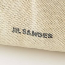 【ジルサンダー】Jil Sander　キャンバス レザー 巾着 ポーチ ショルダーバッグ WSB73010N ナチュラル 【中古】【正規品保証】191978_画像7