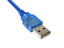 USB2.0 延長ケーブル 長さ0.5m（50cm） Type Aコネクタ オス/メス ブルー_画像2