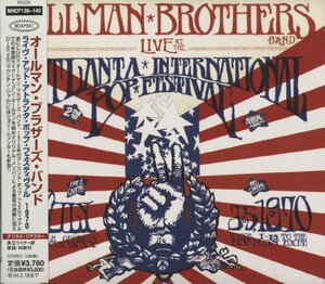 CD/ THE ALLMAN BROTHERS BAND / LIVE AT THE ATLANTA INTERNATIONAL POP FESTIVAL / 国内盤 帯付 2枚組 デジパック MHCP-139/140 31114