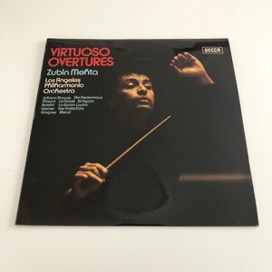 LP/ メータ、ロサンゼルス・フィルハーモニック / VIRTUOSO OVERTURES / UK盤 ED4 CS(うすヤケ) DECCA SXL6643 31121-3444