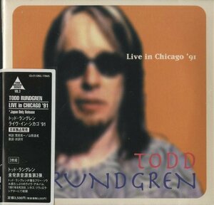 CD/2CD / TODD RUNDGREN / LIVE IN CHICAGO '91 / トッド・ラングレン / 国内盤 帯 紙ジャケ CRCL-7704/5 31109M