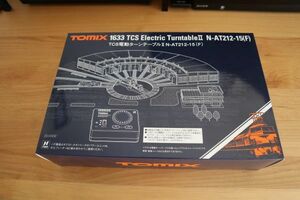 ＜未使用＞TOMIX 「電動ターンテーブル 1633 N-AT212-15（F）」および「レールブロック・エンドブロック（F）1632」×2