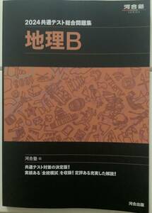 河合塾　2024共通テスト総合問題集　地理B