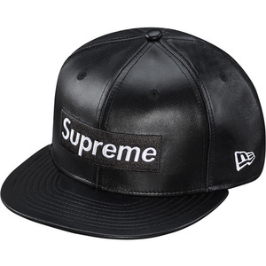 SUPREME NEW ERA Leather Box Logo