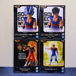 新品未開封! ドラゴンボール SOLID EDGE WORKS THE出陣 14 孫悟飯 History Box vol.9 超サイヤ人孫悟空 ヒストリーボックス & 魔人ベジータ