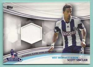 2013 topps PREMIER LEAGUE ジャージ SCOTT SINCLAIR