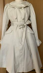 ☆初期☆ヴィクトリアンメイデンのケープ付きスプリングコート(Victorian Maiden、トレンチコート、日本製、通勤用、通学用