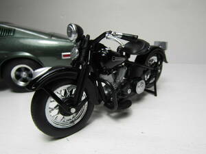 Harley Davidson 1/18ハーレー ダビッドソン Panhead FL 1948 パンヘッド ブラック USA ジオラマ ヴィンテージ 60s アメリカン 未展示品