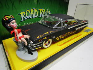 CHEVY IMPALA 1960 シボレー インパラ 1/24 ROAD RATS デビルレディ フレイムス 60s オリジナル ショーケース 未展示品 Jada TOYS Roadrats