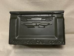 WW2～50年代 米軍 弾薬箱 AMM.BOX CAL..50 M2 キャリバー 50 口径　アモボックス アモ缶