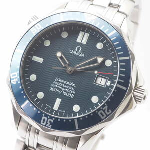 オメガ シーマスタープロフェッショナル クロノ 300m Ref,168.1623 Cal,1120 OMEGA Seamaster デイト 自動巻 紺 メンズ腕時計[80847331-AH2