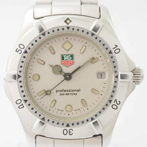 タグ・ホイヤー 2000シリーズ プロフェッショナル 962.213R 1.93 TAG HEUER 200M デイト SS クォーツ シルバー メンズ 腕時計[U24803-AH8