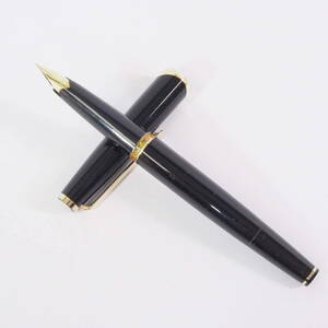 モンブラン 121 MONTBLANC 750 18金 K18 ブラック×ゴールド 万年筆[Pa1200-ED2