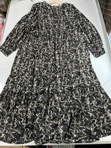  new goods # large size 4L# print switch me low finishing long One-piece # black 