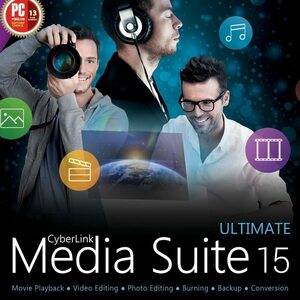 [DL版/OEM版] Cyberlink Media Suite 15 Ultimate + PowerDirector 18 Ultra 日本語版　検：DVD ブルーレイ 作成 変換