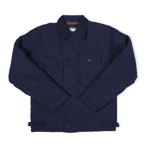 JUNGLE CROSS 11.5oz　A-2 Deck Jacket ミリタリージャケット メンズ N-1 デッキジャケット ボア 裏起毛 ウール混Ｓ～ＸＸＬ 紺