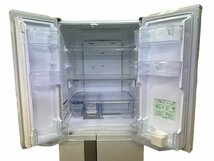 ※送料落札後連絡 MITSUBISHI 三菱ノンフロン冷凍冷蔵庫 MR-JX52W-W 2013年製 6ドア 観音開き 生活家電 大容量 コンパクト 本体 瞬冷凍_画像3