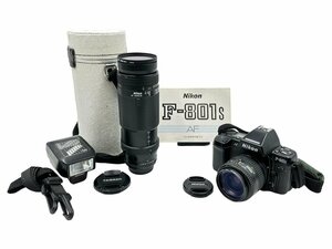 1 スタ ～ Nikon ニコン カメラ ボディ レンズ F-801S AF nikkor 35-70mm 1:3.3-4.5 AF nikkor 75-300mm 1:4.5-5.6 SPEEDLIGHT SB-23