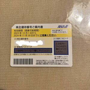 ANA 株主優待搭乗券（有効期限→2023年12月1日から2024年11月30日）その2 ミニレターのみ送料無料　まとめて取り引き大歓迎！！