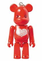 BE@RBRICK Happy ベアブリック 50% 赤　ストラップ_画像1