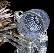 オールド・バカラ (BACCARAT) 1890年 銀装飾 アイスペール 1.2kg 貝殻 シルバー ディアマン・ビゾー カッシーノ クリストフル アンティーク_画像6