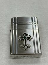 ★Zippo ジッポー ライター クロス 十字架 深堀 2003年製★14642-43_画像1